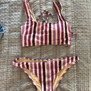 Striped bikini